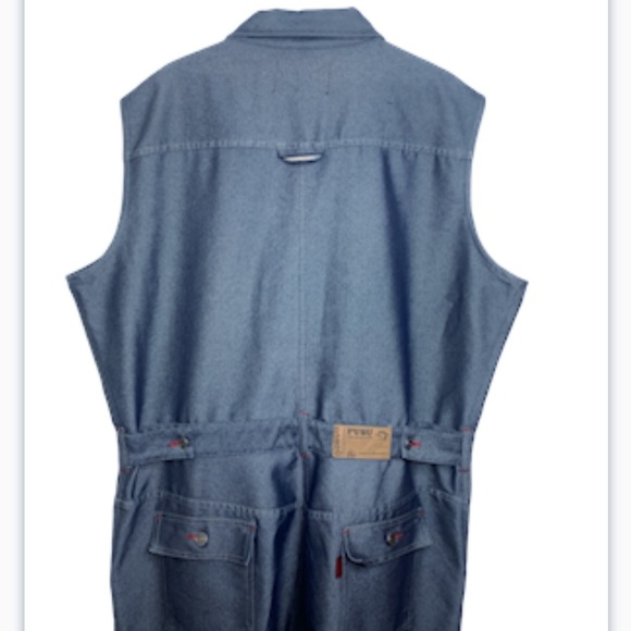 Fubu RARE Boiler Suit XL Vintage 1990's Sleeveless Mechanic NWOT Streetwear - Picture 4 of 12